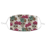 Sugar Skulls & Flowers Adult Cloth Face Mask - Standard