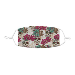 Sugar Skulls & Flowers Kid's Cloth Face Mask - XSmall