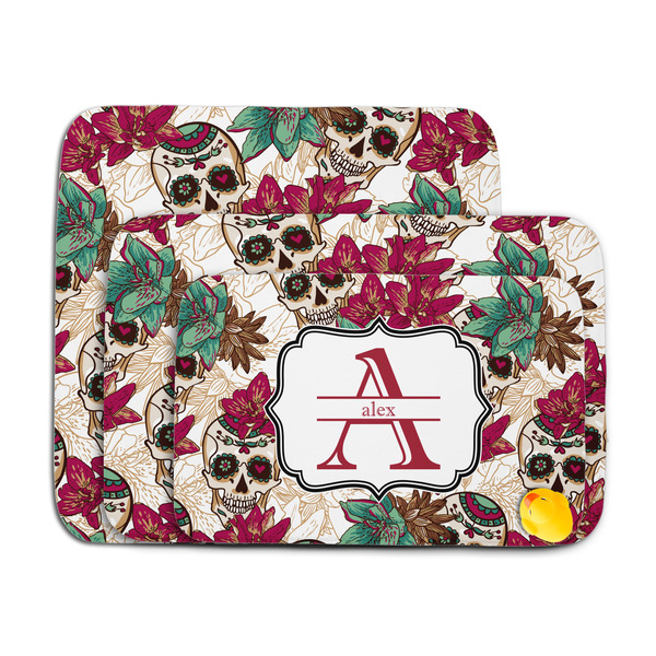 Sugar Skulls & Flowers Memory Foam Bath Mat - MAIN PARENT