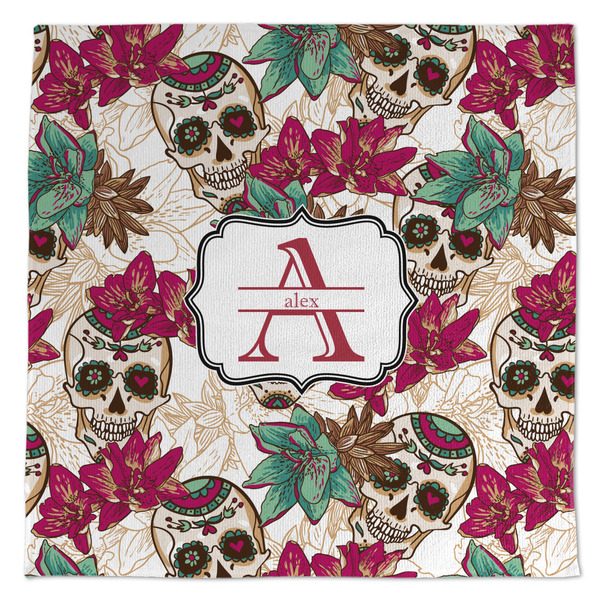 Sugar Skulls & Flowers Microfiber Dish Rag - APPROVAL