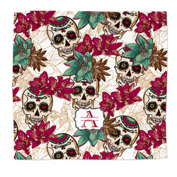 Sugar Skulls & Flowers Microfiber Dish Rag (Personalized)