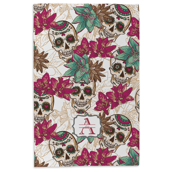 Sugar Skulls & Flowers Microfiber Dish Towel - APPROVAL