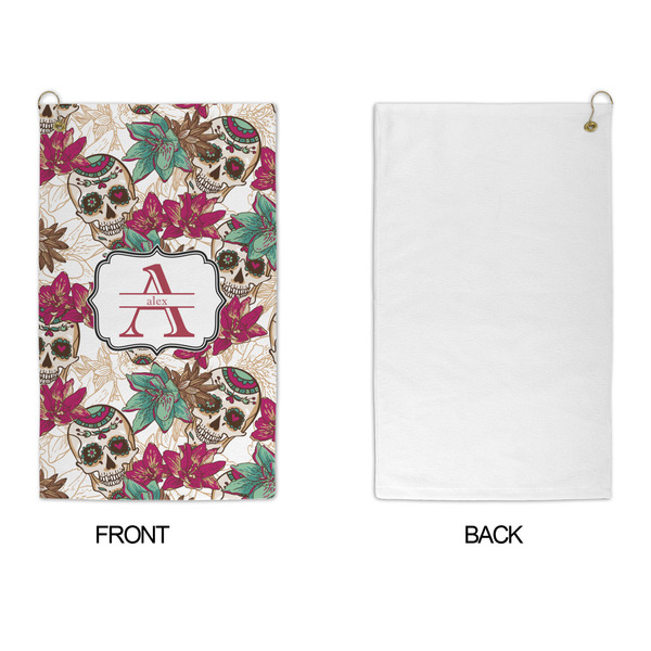 Sugar Skulls & Flowers Microfiber Golf Towels - APPROVAL
