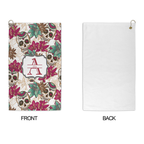 Sugar Skulls & Flowers Microfiber Golf Towels - APPROVAL