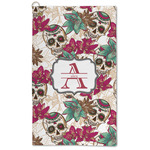 Sugar Skulls & Flowers Microfiber Golf Towel (Personalized)