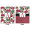 Sugar Skulls & Flowers Minky Blanket - 50"x60" - Double Sided - Front & Back