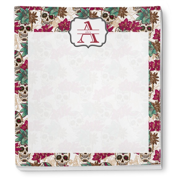 Sugar Skulls & Flowers Notepad - Apvl
