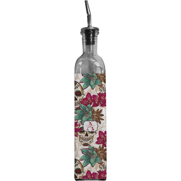 Custom Sugar Skulls & Flowers Oil Dispenser Bottle (Personalized)