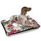 Sugar Skulls & Flowers Outdoor Dog Beds - Large - IN CONTEXT