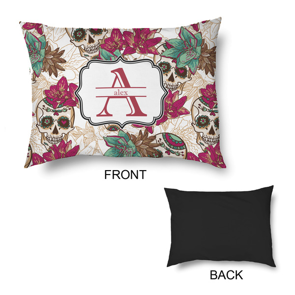 Sugar Skulls & Flowers Outdoor Dog Beds - Medium - APPROVAL