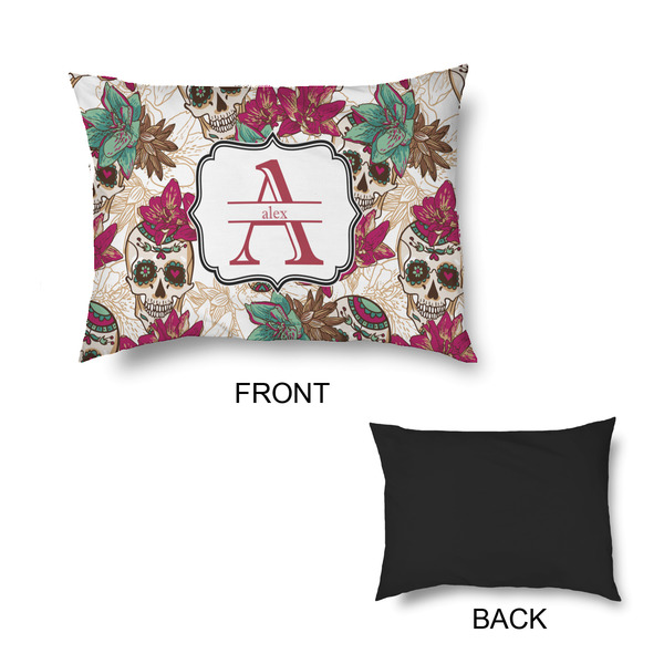 Sugar Skulls & Flowers Outdoor Dog Beds - Small - APPROVAL