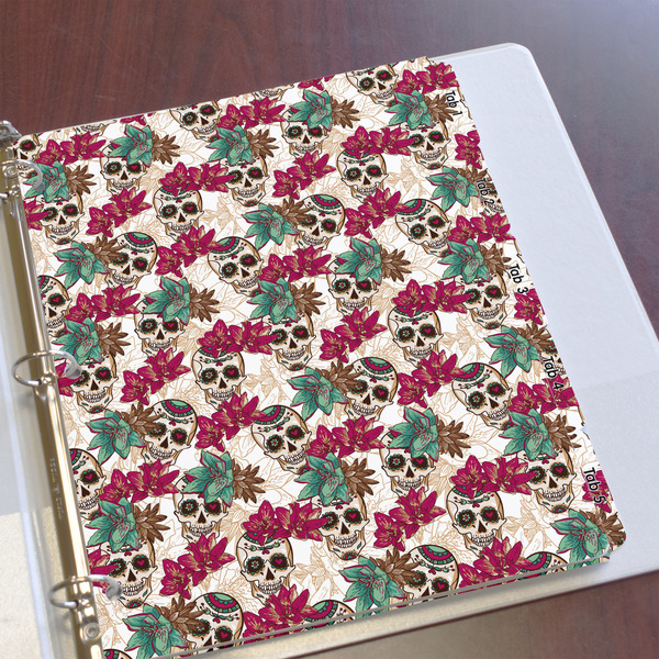 Sugar Skulls & Flowers Page Dividers - Set of 5 - In Context