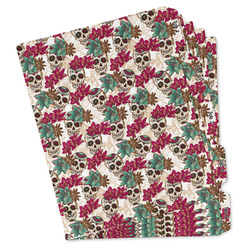 Sugar Skulls & Flowers Binder Tab Divider - Set of 5 (Personalized)