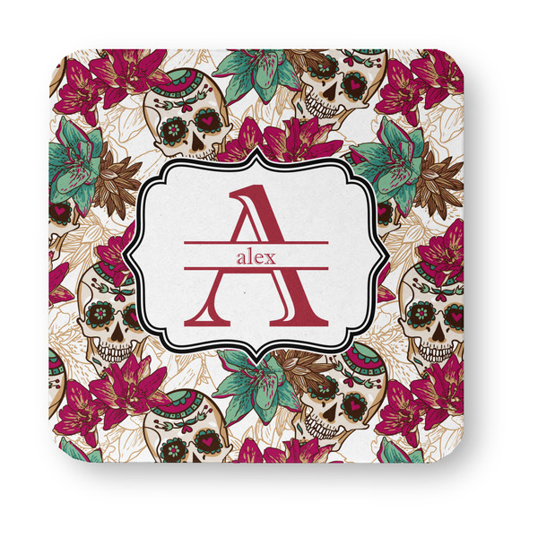 Sugar Skulls & Flowers Paper Coasters - Approval