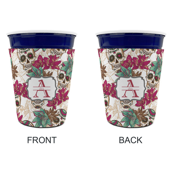 Sugar Skulls & Flowers Party Cup Sleeves - without bottom - Approval