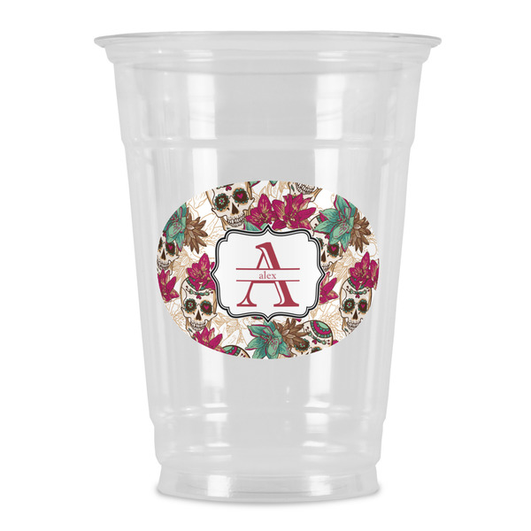 Custom Sugar Skulls & Flowers Party Cups - 16oz (Personalized)