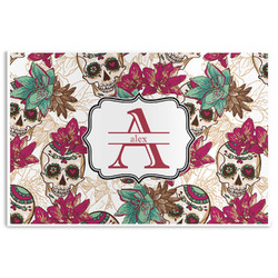 Sugar Skulls & Flowers Disposable Paper Placemats (Personalized)