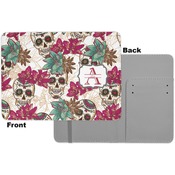 Sugar Skulls & Flowers Passport Holder - Apvl