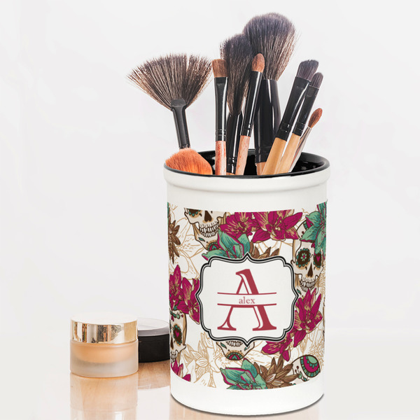 Sugar Skulls & Flowers Pencil Holder - LIFESTYLE makeup