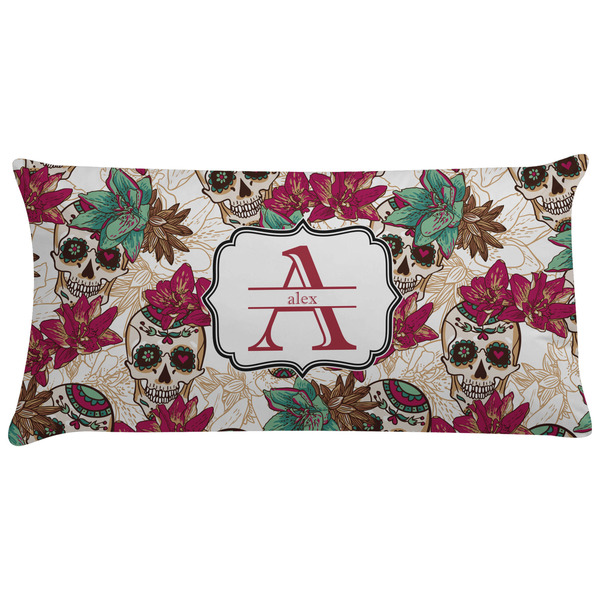 Custom Sugar Skulls & Flowers Pillow Case - King (Personalized)
