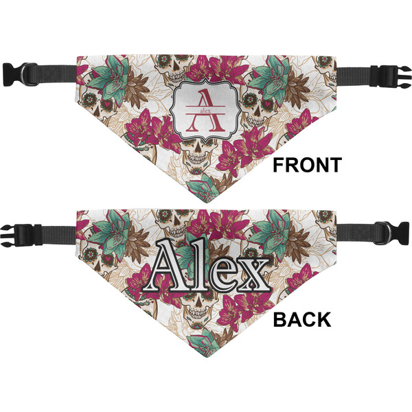 Sugar Skulls & Flowers Pet Bandana Approval