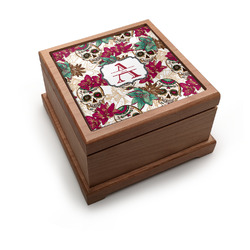 Sugar Skulls & Flowers Pet Urn w/ Name and Initial