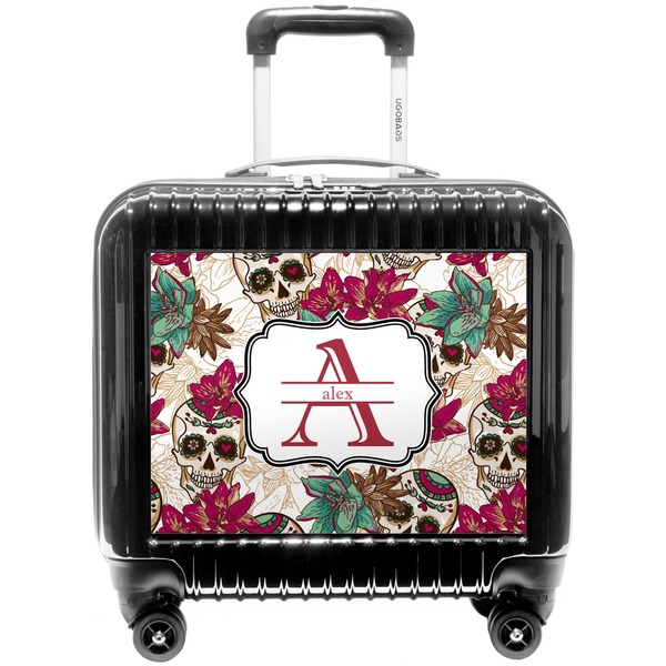Custom Sugar Skulls & Flowers Pilot / Flight Suitcase (Personalized)