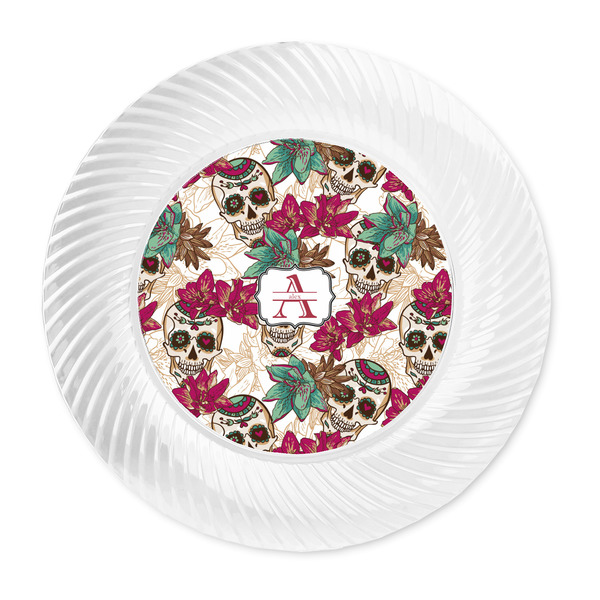 Sugar Skulls & Flowers Plastic Party Dinner Plates - Approval