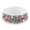 Sugar Skulls & Flowers Plastic Dog Bowl - Small (Personalized)