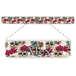 Sugar Skulls & Flowers Plastic Ruler - 12" (Personalized)