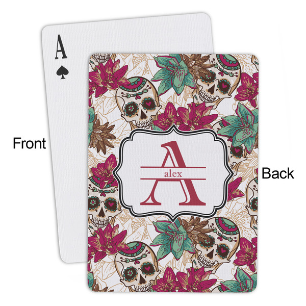 Sugar Skulls & Flowers Playing Cards - Approval