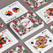 Sugar Skulls & Flowers Playing Cards - Front & Back View