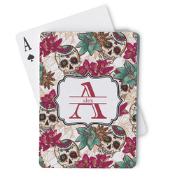 Sugar Skulls & Flowers Playing Cards (Personalized)