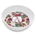 Sugar Skulls & Flowers Melamine Bowl - 8 oz (Personalized)