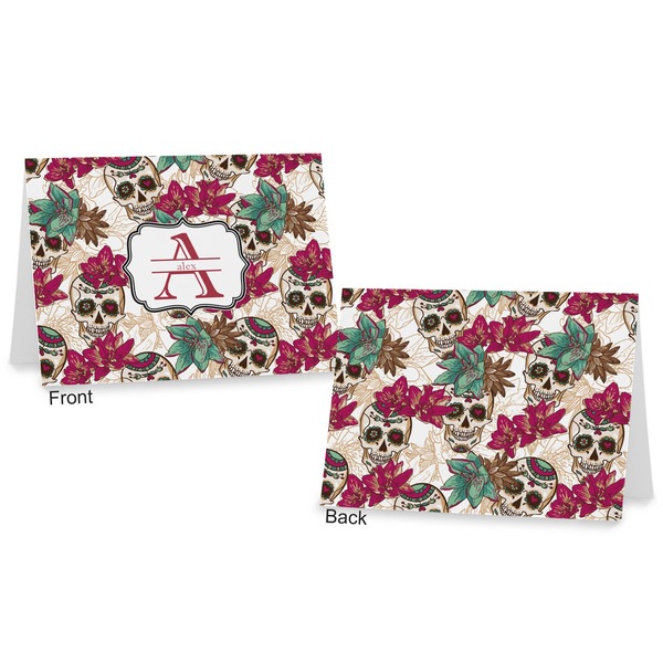 Sugar Skulls & Flowers Postcard - Front and Back