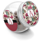 Sugar Skulls & Flowers Puppy Treat Jar (Personalized)