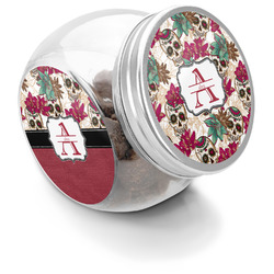 Sugar Skulls & Flowers Puppy Treat Jar (Personalized)