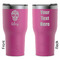 Sugar Skulls & Flowers RTIC Tumbler - Magenta - Double Sided - Front & Back