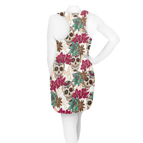 Sugar Skulls & Flowers Racerback Dress - On Model - Back