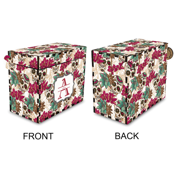 Sugar Skulls & Flowers Recipe Box - Full Color - Approval