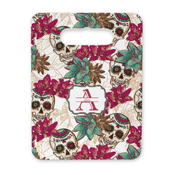 Sugar Skulls & Flowers Rectangular Trivet with Handle (Personalized)