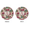 Sugar Skulls & Flowers Round Linen Placemats - APPROVAL (double sided)