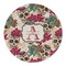 Sugar Skulls & Flowers Round Linen Placemat (Personalized)