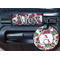 Sugar Skulls & Flowers Round Luggage Tag & Handle Wrap - In Context
