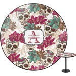 Sugar Skulls & Flowers Round Table (Personalized)