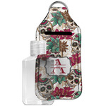 Sugar Skulls & Flowers Hand Sanitizer & Keychain Holder - Large (Personalized)