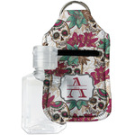 Sugar Skulls & Flowers Hand Sanitizer & Keychain Holder - Small (Personalized)