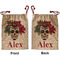 Sugar Skulls & Flowers Santa Sack - Front & Back (Personalized)