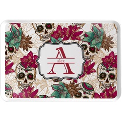 Sugar Skulls & Flowers Serving Tray (Personalized)