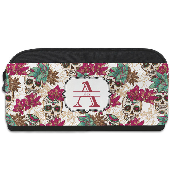 Custom Sugar Skulls & Flowers Shoe Bag (Personalized)